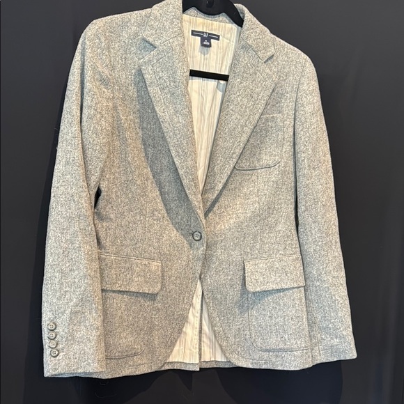 Women's Gap Wool Blend Gray Blazer, size 10 - Picture 10 of 10